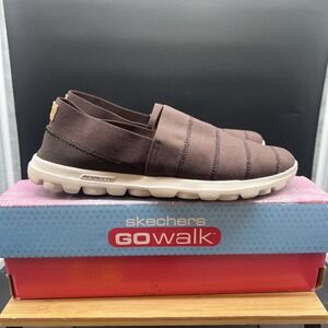 Women's Skechers GOwalk Oasis slip-on shoes in chocolate brown size 7.5 13530